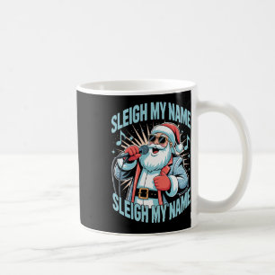 Caneca De Café Sleigh Meu Nome Sleigh Meu Nome Holiday Song Pun