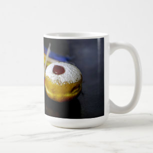 Caneca De Café SlipperyJoe Hanukkah natureza-morta simbólica feri