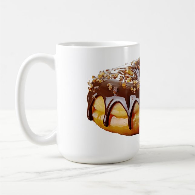 Caneca De Café SlipperyJoe's decadent donut covered thick glossy  (Esquerda)