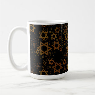 Caneca De Café SlipperyJoe's Estrela de David temática de Hanukka