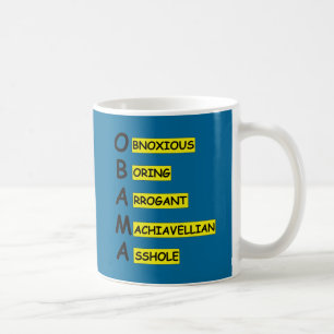 Caneca De Café Slogan de insulto anti Obama