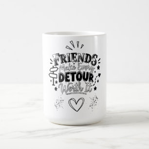 Caneca De Café Slogan de Melhores Amigos