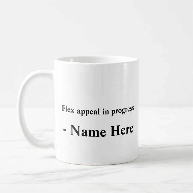 Caneca De Café Slogan Motivacional Personalizado Tipográfico (Esquerda)