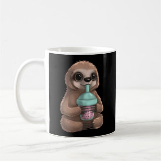 Caneca De Café Sloth Kawaii Boba Bubble milk Tea Tapioca Pearls