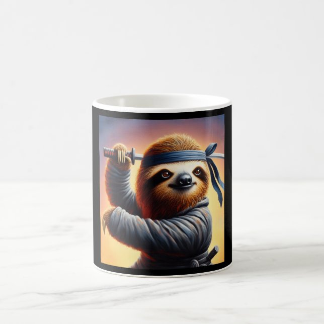 Caneca De Café Sloth Ninja (Centro)