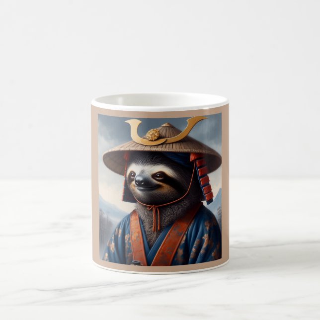 Caneca De Café Sloth Samurai (Centro)