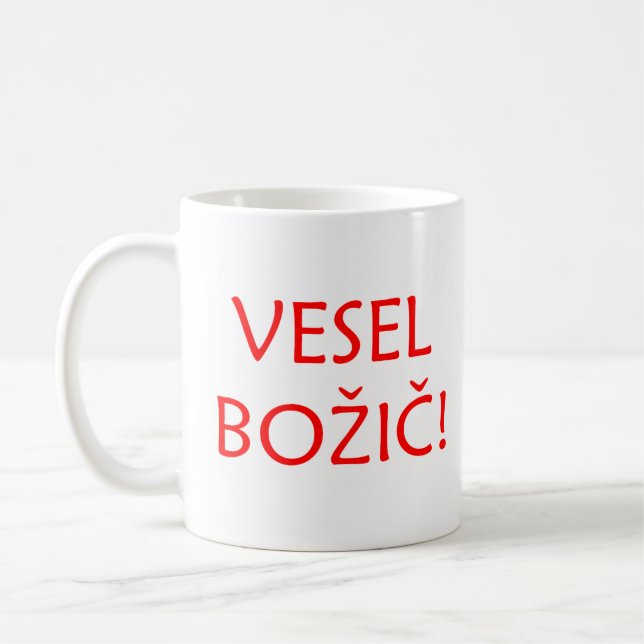 Caneca De Café slovenian vesel bozic (Esquerda)