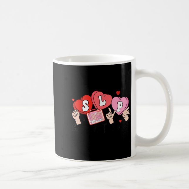 Caneca De Café Slp Valentine's Day Speech Language Pathologist St (Direita)