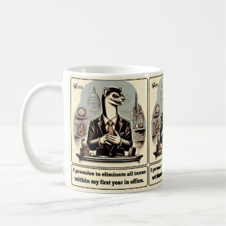 Caneca De Café Sly Deals: O político do Crafty Weasel
