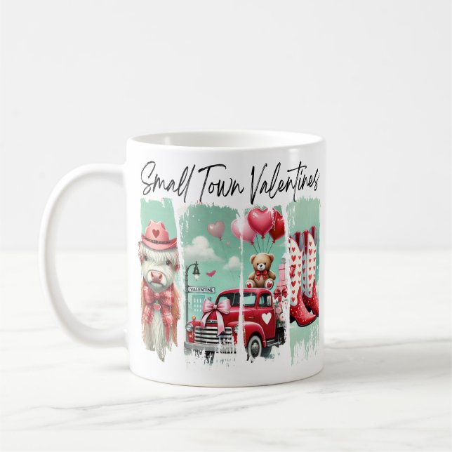 Caneca De Café Small Town Valentines Coffee Mug  (Esquerda)