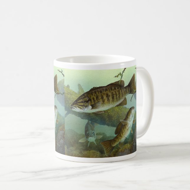 Caneca De Café Smallmouth bass (Frente Esquerda)