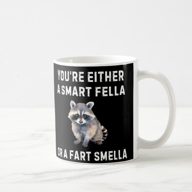Caneca De Café Smart Fella Fart Smella Mug - Funny Coffee Mug (Direita)