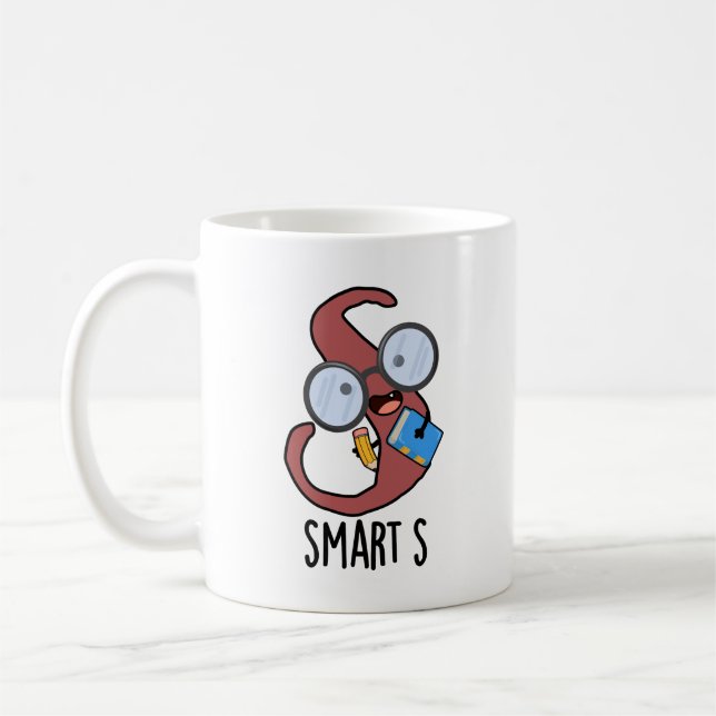Caneca De Café Smart S Funny Alphabet Pun (Esquerda)