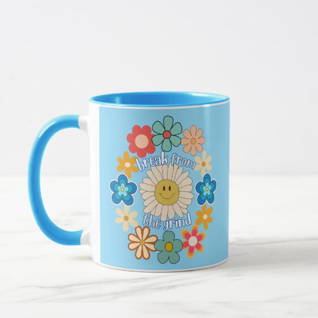 Caneca de Café Smile Flower 2 (Esquerda)