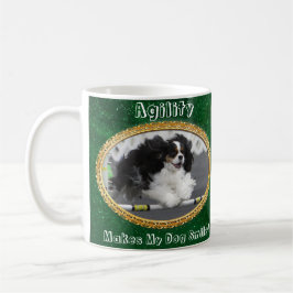 Caneca De Café Smiling Cavalier Agility Dog Mug