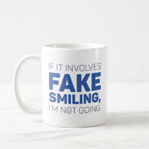 Caneca De Café Smiling falso