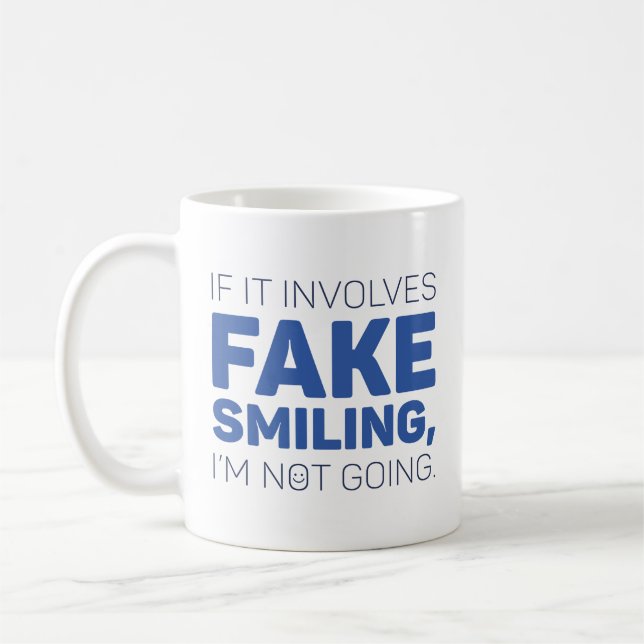 Caneca De Café Smiling falso (Esquerda)