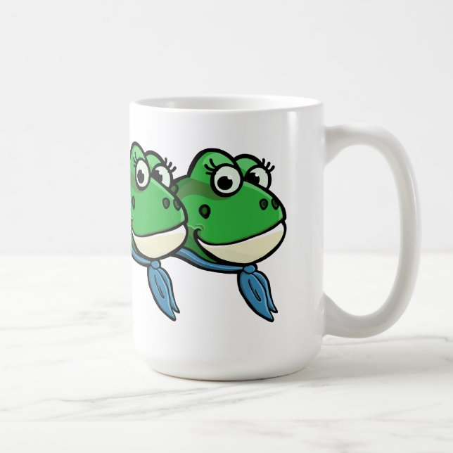 Caneca De Café Smiling Frogs (Direita)