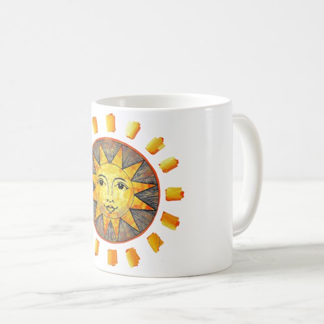 Caneca De Café Smiling Sun Mug (Frente Esquerda)