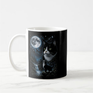 Caneca De Café Smoking Howling At Moon 90s Retro Nature Floresta