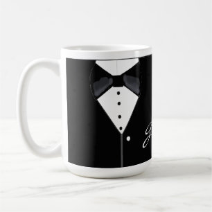 Caneca De Café Smoking Preto para Noivo