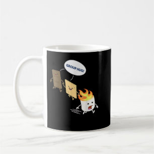 Caneca De Café Smores Campfire Marshmallow Roasting Funny Campin