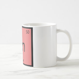 Caneca De Café Sn - Em Breve Química Símbolo da Tabela Periódica 