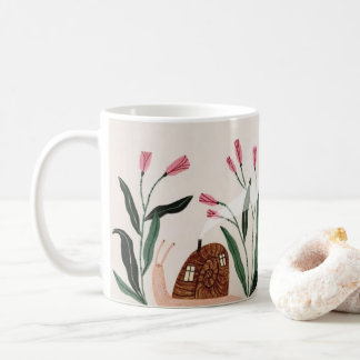 Caneca De Café Snail Cottage Whimsical Mug