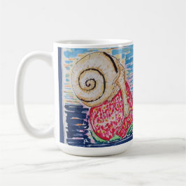 Caneca De Café Snail on the Strawberry