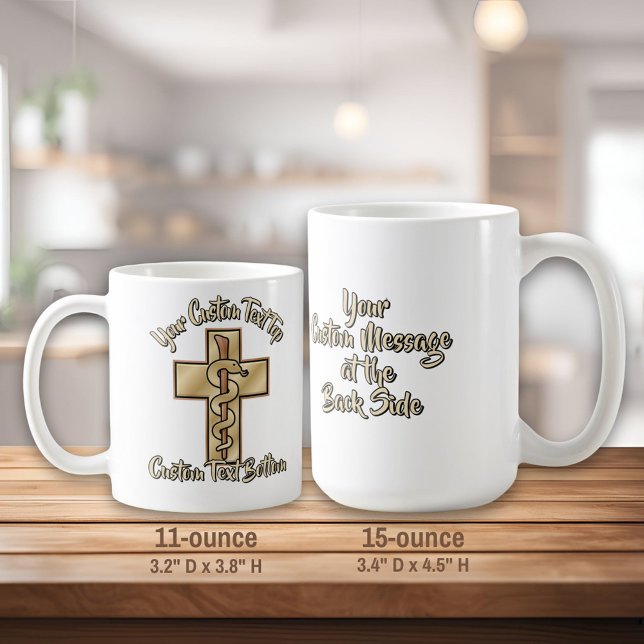 Caneca De Café Snake on Cross (Criador carregado)