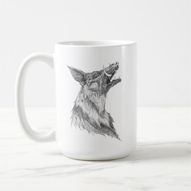 Caneca De Café Snarling Graeko Sketch/Quote Mug (Esquerda)