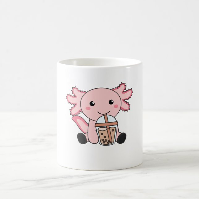 Caneca De Café Snaxolotl Axolotl Bubble Tea Amadurece Animais Doe (Centro)
