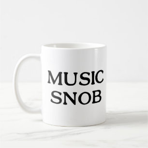 Caneca De Café Snobe da música