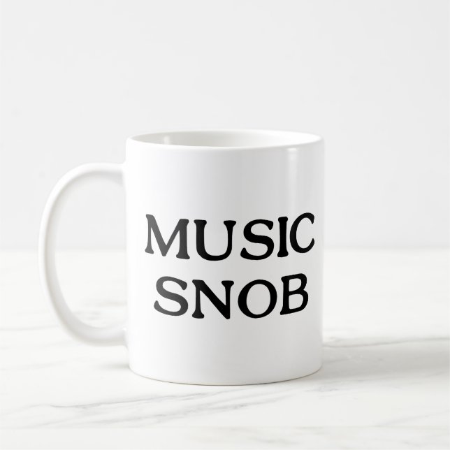 Caneca De Café Snobe da música (Esquerda)