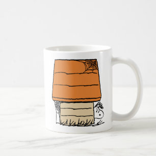Caneca De Café Snoopy Halloween Spider Web Doghouse