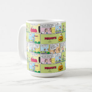 Caneca De Café Snoopy & Linus   O Excelente Pumpkin News