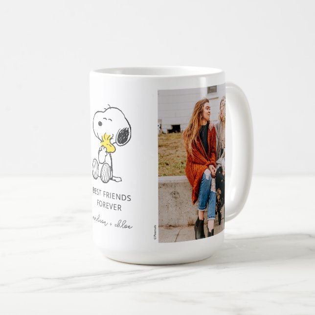 Caneca De Café Snoopy & Woodstock | Melhores Amigos - Foto (Frente Esquerda)