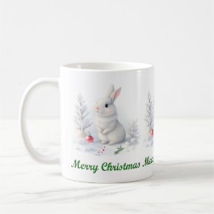 Caneca De Café Snow Bunny Merry Christmas Mug