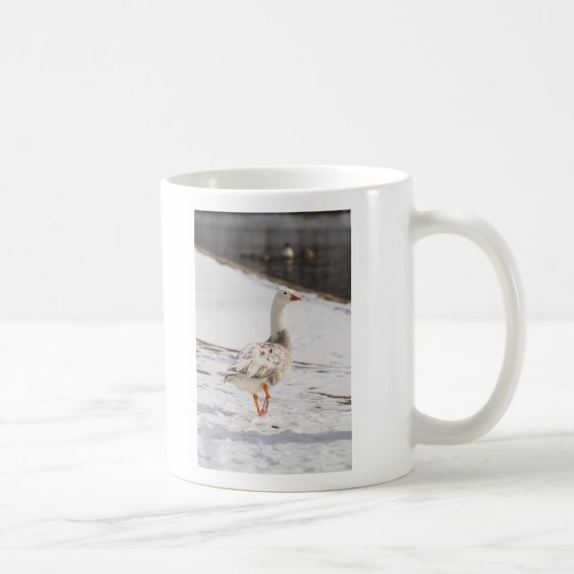Caneca De Café Snow Goose Strut (Direita)