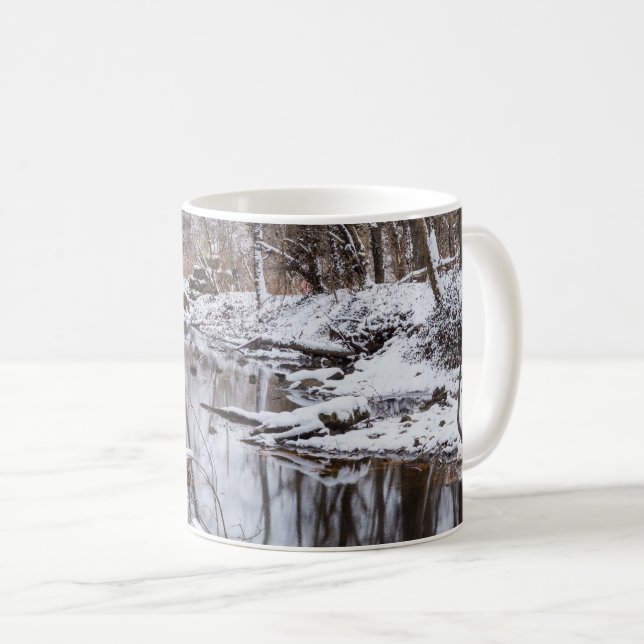 Caneca De Café Snow Riverside Coffee Mug (Frente Esquerda)