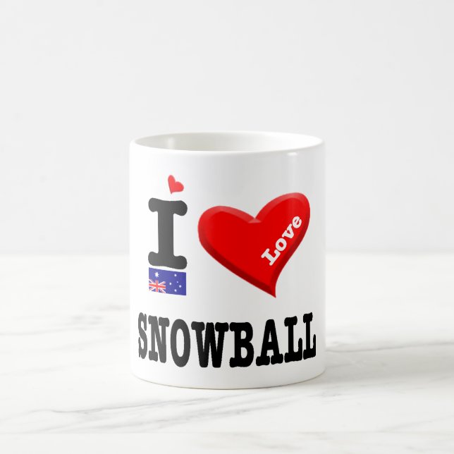 Caneca De Café SNOWBALL - Eu Amo - (Centro)