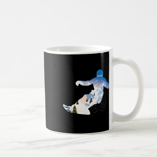Caneca De Café Snowboard 1 (Direita)