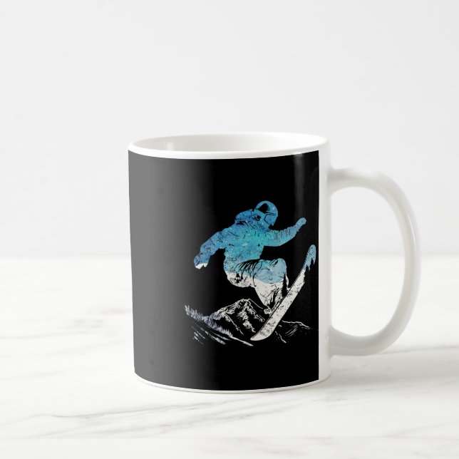 Caneca De Café Snowboard 10 (Direita)