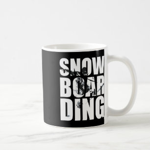 Caneca De Café Snowboard Dizendo Para Ventiladores De Wintersport