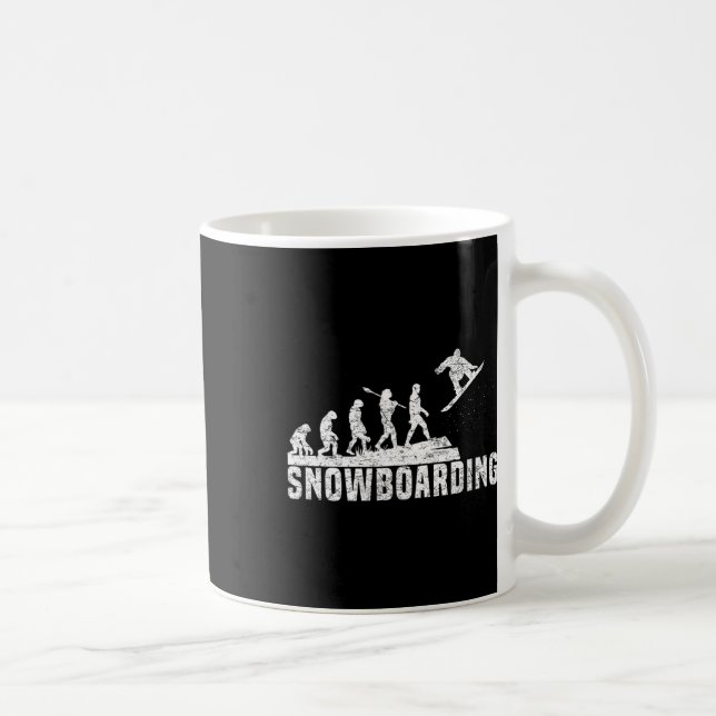 Caneca De Café Snowboard Freestyle Snowboarders I Snowboard Ev (Direita)