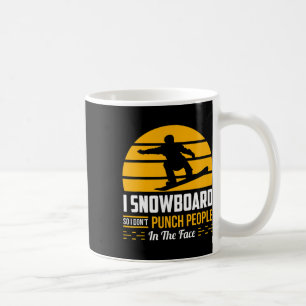 Caneca De Café Snowboard Gift Engraçado Esportes Extremos Sarcást