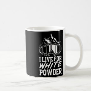 Caneca De Café Snowboard Goggles I Live For White Powr Snowb