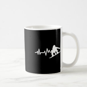Caneca De Café Snowboard Heartbeat Snowboard