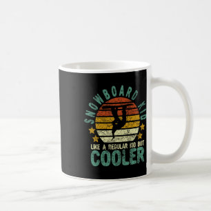 Caneca De Café Snowboard Kid Funny Snow Female Snowboard E S