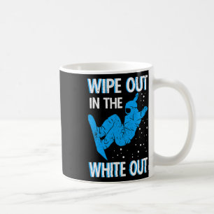 Caneca De Café Snowboard Limpa No Sno White Out Ski Resort